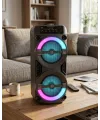 Taşınabilir Bluetooth Hoparlör Rgb Işık Efektli Stereo Ses