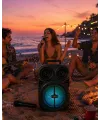 Taşınabilir Bluetooth Speaker Mikrofonlu Karaoke Hoparlör Rgb Işıklı 6.5 İnç Güçlü Ses