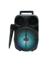 Taşınabilir Bluetooth Speaker Mikrofonlu Karaoke Hoparlör Rgb Işıklı 6.5 İnç Güçlü Ses
