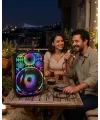 Taşınabilir Bluetooth Speaker Mikrofonlu Rgb Işıklı Karaoke Ses Sistemi