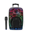 Taşınabilir Bluetooth Speaker Mikrofonlu Rgb Işıklı Karaoke Ses Sistemi