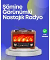 Taşınabilir Kamp Hoparlörü – Solar Şarjlı, Şömine Efektli, 7w Güçlü Ses