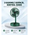 Taşınabilir Katlanabilir Mini Fan 3 Kademeli Şarj Edilebilir