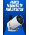 Taşınabilir Projeksiyon Ayaklı Projektör Android Uyumlu Hdmı Girişli