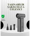 Taşınabilir Şarjlı Güçlü Hava Üfleme Aleti Çok Yönlü Kullanım