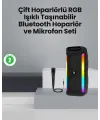 Taşınabilir Şarjlı Hoparlör Usb, Sd Kart, Aux Girişli