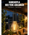 Taşınabilir Şarjlı Led Ampul Askılı Lamba Kamp Bahçe Lambası