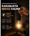 Taşınabilir Sıcak Işık Yayan Kamp Lambası