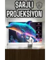 Taşınabilir Sinema Oyun Projektörü Akıllı Projeksiyon Android 11
