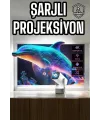 Taşınabilir Sinema Oyun Projektörü Akıllı Projeksiyon Android 11 Yeni Nesil