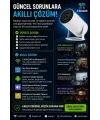 Taşınabilir Sinema Projektörü Bluetooth Android 11 Akıllı Projeksiyon Wifi Beyaz