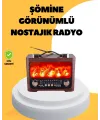 Taşınabilir Şömine Görünümlü Bluetooth Hoparlör – Solar Şarjlı, Alev Işıklı, 7w Ses