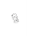 Taşlı Kıkırdak Küpe - Gümüş