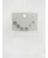 Taşlıkalp Detaylı Altılı Küpe - Kp00595