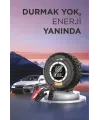 Taşnabilir Araç Akü Takviyeli ,powerbank Destekli ,ışıklı Oto Hava Kompresörü