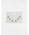Tatlı Minik Çiçekler Altılı Küpe - Kp00652
