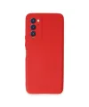 Tecno Camon 18 Kılıf First Silikon - Kırmızı