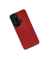 Tecno Pova Neo Kılıf Loop Deri Silikon - Kırmızı