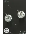 Tek Taş 925 Ayar Gümüş Küpe 72 Adet