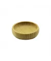 Tekli - Mini=8.5cm Ahşap Bambu Çerezlik - Lokumluk Kase