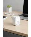 Tekli Yüksek Voltaj Korumalı Duvar Prizi 2x Typec 1x Usb Çıkışlı Priz Grup Priz Çoğaltıcı Beyaz