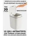 Teknolojik Çöp Kutusu Otomatik Aç Kapat Sensörlü Mutfak Banyo Ev Ofis Piller Dahildir