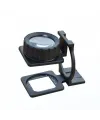 Tekstilciler Için  Kumaş Kontrolü Büyüteç Katlanan Metal 15X Büyütme