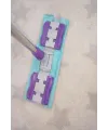 Teleskobik Cam Yer Tavan Silme - İstediğin Bezi Tak Kullan - 4 Mandallı -yedek Bezli Mop Seti