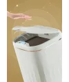 Temassız Sensörlü 20 Litre Çöp Kovası Uv Işıklı Koku Geçirmez Mutfak Banyo Kullanımı