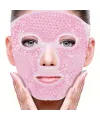 Terapi Jel Yüz Maskesi Soğuk Ve Sıcak Boncuklu Ayarlanabilir Maske (Pembe)