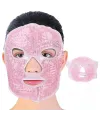 Terapi Jel Yüz Maskesi Soğuk Ve Sıcak Boncuklu Ayarlanabilir Maske (Pembe)