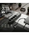 Termal Akım Korumalı 4 Prizli USB Girişli Uzatma Kablosu