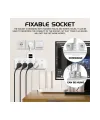 Termal Akım Korumalı 4’lü Duvar Tipi Priz 2x Usb 2x Type-c Çıkışlı Grup Priz Çoğaltıcı Beyaz (2500w)