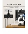 Termal Akım Korumalı 4’lü Duvar Tipi Priz 2x Usb 2x Type-c Çıkışlı Grup Priz Çoğaltıcı Siyah (2500w)