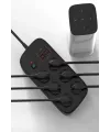 Termal Akım Korumalı 6’lü Priz 4x Usb 2x Type-c Çıkışlı Grup Priz Çoğaltıcı (3500w) Siyah