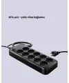 Termal Koruma Sistemli Usb Type-c 10’lu Grup Priz 2m 2500w Güç Kapasiteli