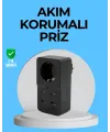 Termal Korumalı Priz Otomatik Çocuk Kilidi 4 Usb Type C
