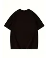 Thousand Baskılı Oversize Bisiklet Yaka T-shirt - Siyah