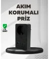 Tip Akım Koruma Prizi 10a 2500w Usb Type C Destekli