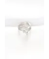 ietaks™ Topçuk Model Zirkon Taşlı Silver Renk Ayarlanabilir Yüzük