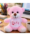 Toptan Love Tişörtlü Pembe Ayıcık