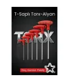 Tor-X Profesyonel T-Kollu Torx Alyan Anahtar Seti (6 Parça) - Güç ve Hassasiyet Bir Arada 722633
