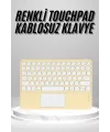 Touchpad Uyumlu Bluetooth Klavye Slim Kablosuz Wifi Q Klavye