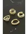 Tragus Zirkon Taşlı Halka Piercing 1 Adet