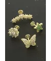 Tragus Zirkon Taşlı  Piercing 1 Adet