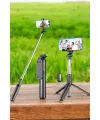 Tripod Kablosuz Bluetooth Bağlantılı Selfie Çubuğu 360 Derece Dönebilen