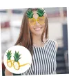 Tropikal Hawaii Ananas Şekilli Parti Gözlüğü 9.5 x 14 cm