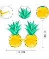 Tropikal Hawaii Ananas Şekilli Parti Gözlüğü 9.5 x 14 cm