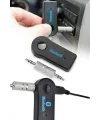 Tüm Cihazlara Uyumlu Bluetooth Aux Araç Kiti Siyah
