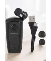 Tüm Telefonlara Uyumlu Mikrofonlu Titreşimli Makaralı Bluetooth Kulakiçi Kulaklık
